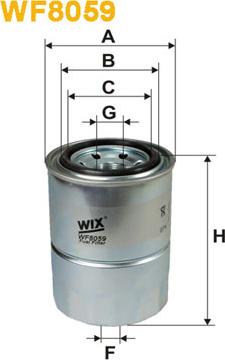 WIX Filters WF8059 - Фільтр палив. MITSUBISHI COLT WF8059-PP853 вир-во WIX-FILTERS autozip.com.ua