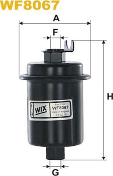 WIX Filters WF8067 - Паливний фільтр autozip.com.ua
