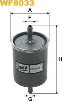 WIX Filters WF8033 - Паливний фільтр autozip.com.ua