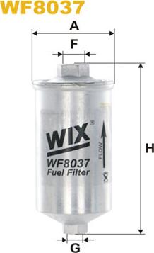WIX Filters WF8037 - Паливний фільтр autozip.com.ua