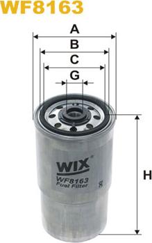 WIX Filters WF8163 - Паливний фільтр autozip.com.ua