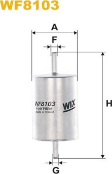 WIX Filters WF8103 - Паливний фільтр autozip.com.ua