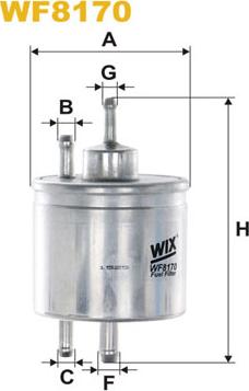 WIX Filters WF8170 - Паливний фільтр autozip.com.ua