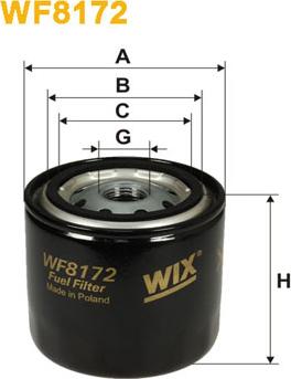 WIX Filters WF8172 - Паливний фільтр autozip.com.ua