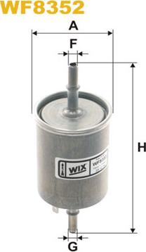 WIX Filters WF8352 - Фільтр паливний autozip.com.ua
