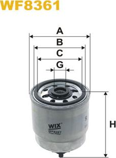 WIX Filters WF8361 - Паливний фільтр autozip.com.ua