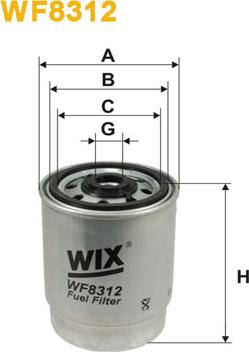 WIX Filters WF8312 - Паливний фільтр autozip.com.ua