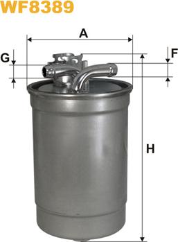 WIX Filters WF8389 - Паливний фільтр autozip.com.ua
