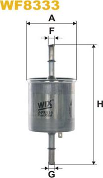 WIX Filters WF8333 - Паливний фільтр autozip.com.ua