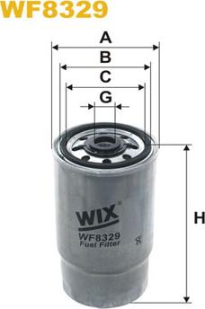 WIX Filters WF8329 - Паливний фільтр autozip.com.ua