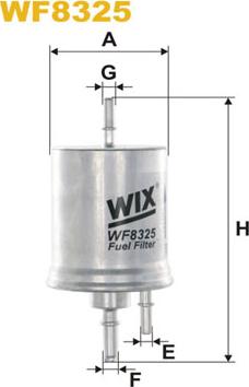 WIX Filters WF8325 - Паливний фільтр autozip.com.ua