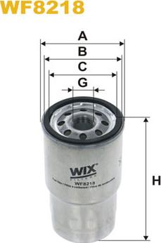 WIX Filters WF8218 - Паливний фільтр autozip.com.ua