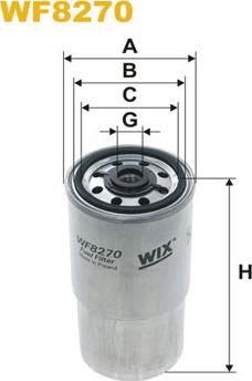 WIX Filters WF8270 - Паливний фільтр autozip.com.ua