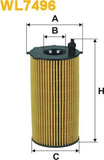 WIX Filters WL7496 - Масляний фільтр autozip.com.ua