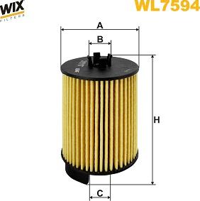 WIX Filters WL7594 - Масляний фільтр autozip.com.ua