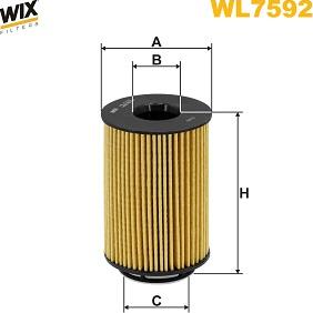 WIX Filters WL7592 - Масляний фільтр autozip.com.ua