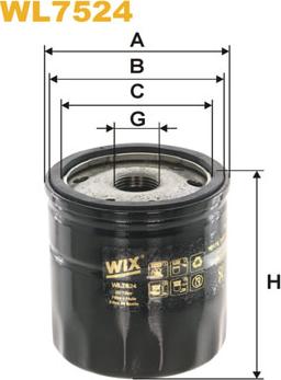 WIX Filters WL7524 - Фильтр масляный двигателя FORD FOCUS III. KUGA II 2.0 TDCI 14- пр-во WIX-FILTERS autozip.com.ua