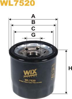 WIX Filters WL7520 - Масляний фільтр autozip.com.ua