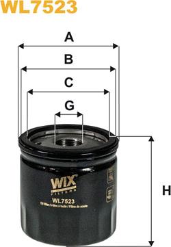 WIX Filters WL7523 - Масляний фільтр autozip.com.ua