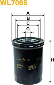 WIX Filters WL7065 - Масляний фільтр autozip.com.ua