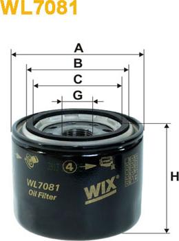 WIX Filters WL7081 - Масляний фільтр autozip.com.ua