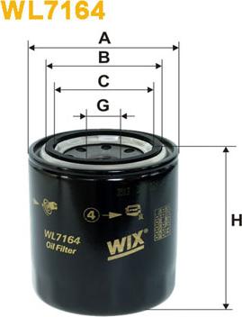 WIX Filters WL7164 - Масляний фільтр autozip.com.ua