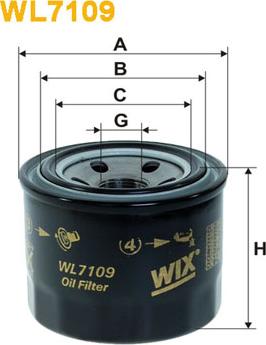 WIX Filters WL7109 - Масляний фільтр autozip.com.ua