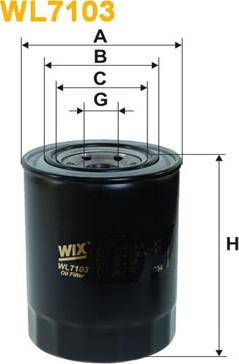 WIX Filters WL7103 - Масляний фільтр autozip.com.ua