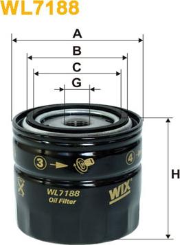 WIX Filters WL7188 - Масляний фільтр autozip.com.ua
