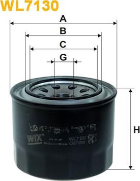 WIX Filters WL7130 - Масляний фільтр autozip.com.ua