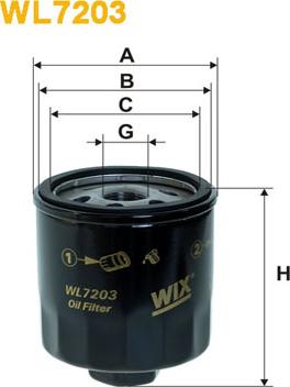 WIX Filters WL7203 - Масляний фільтр autozip.com.ua
