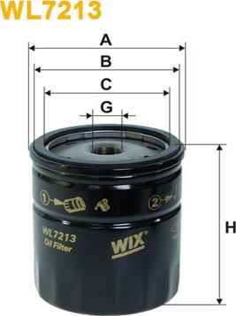 WIX Filters WL7213 - Масляний фільтр autozip.com.ua