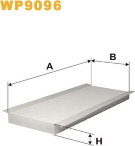 WIX Filters WP9096 - Фільтр, повітря у внутрішній простір autozip.com.ua