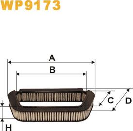 WIX Filters WP9173 - Фільтр, повітря у внутрішній простір autozip.com.ua