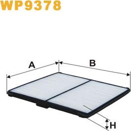 WIX Filters WP9378 - Фільтр, повітря у внутрішній простір autozip.com.ua