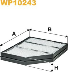 WIX Filters WP10243 - Фільтр, повітря у внутрішній простір autozip.com.ua
