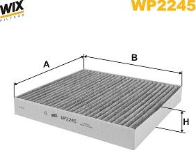 WIX Filters WP2245 - Фільтр, повітря у внутрішній простір autozip.com.ua
