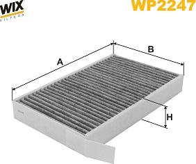 WIX Filters WP2247 - Фільтр, повітря у внутрішній простір autozip.com.ua