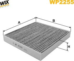 WIX Filters WP2255 - Фільтр, повітря у внутрішній простір autozip.com.ua