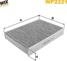 WIX Filters WP2221 - Фільтр, повітря у внутрішній простір autozip.com.ua