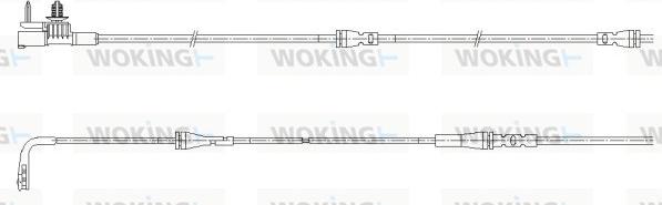 Woking 001171 - Сигналізатор, знос гальмівних колодок autozip.com.ua