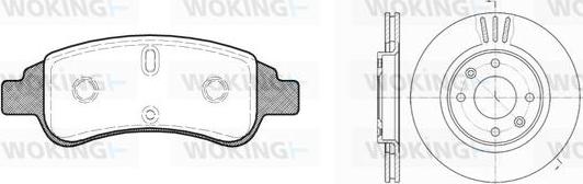 Woking 89403.02 - Комплект гальм, дисковий гальмівний механізм autozip.com.ua