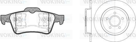 Woking 89423.01 - Комплект гальм, дисковий гальмівний механізм autozip.com.ua
