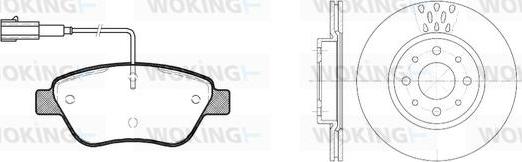 Woking 89583.00 - Комплект гальм, дисковий гальмівний механізм autozip.com.ua