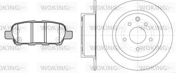 Woking 89763.00 - Комплект гальм, дисковий гальмівний механізм autozip.com.ua