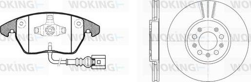 Woking 811303.03 - Комплект гальм, дисковий гальмівний механізм autozip.com.ua