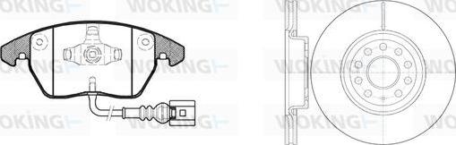 Woking 811303.02 - Комплект гальм, дисковий гальмівний механізм autozip.com.ua