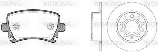 Woking 811313.00 - Комплект гальм, дисковий гальмівний механізм autozip.com.ua