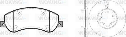 Woking 813503.00 - Комплект гальм, дисковий гальмівний механізм autozip.com.ua