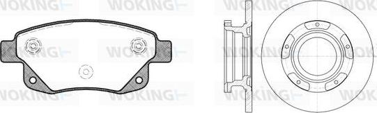 Woking 813523.00 - Комплект гальм, дисковий гальмівний механізм autozip.com.ua
